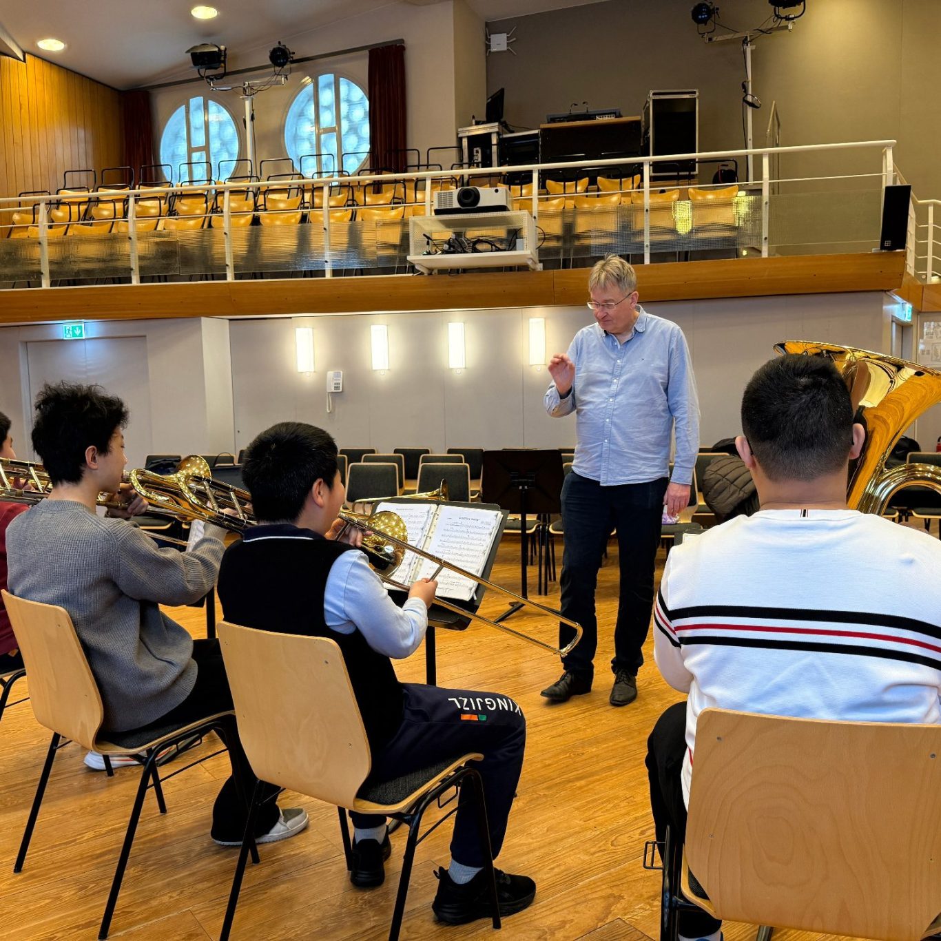 Rehearsal at the Berlin Philharmonie Rehearsal at the Berlin Philharmonie